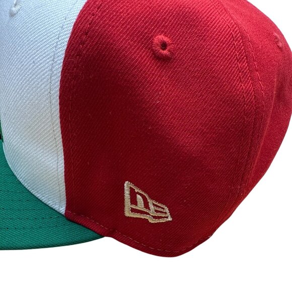 Fresno Grizzlies MiLB Taco Theme Night 59Fifty New Era Red/White/Green Sz 7 1/4 - Picture 6 of 13